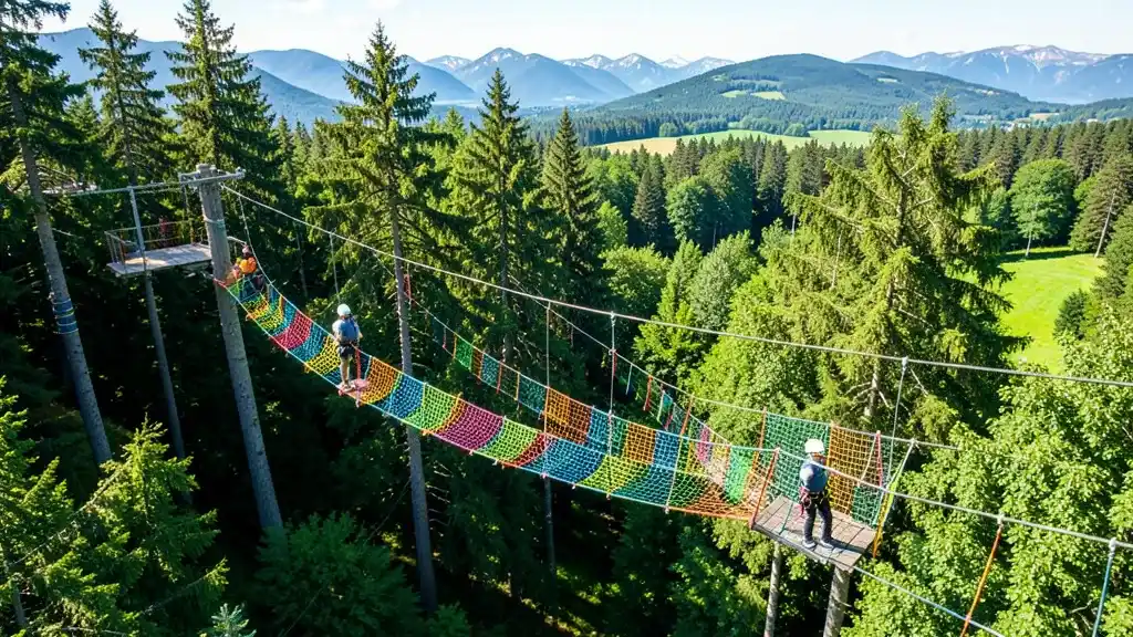 Atrakcje i turystyka: park linowy dla dorosłych